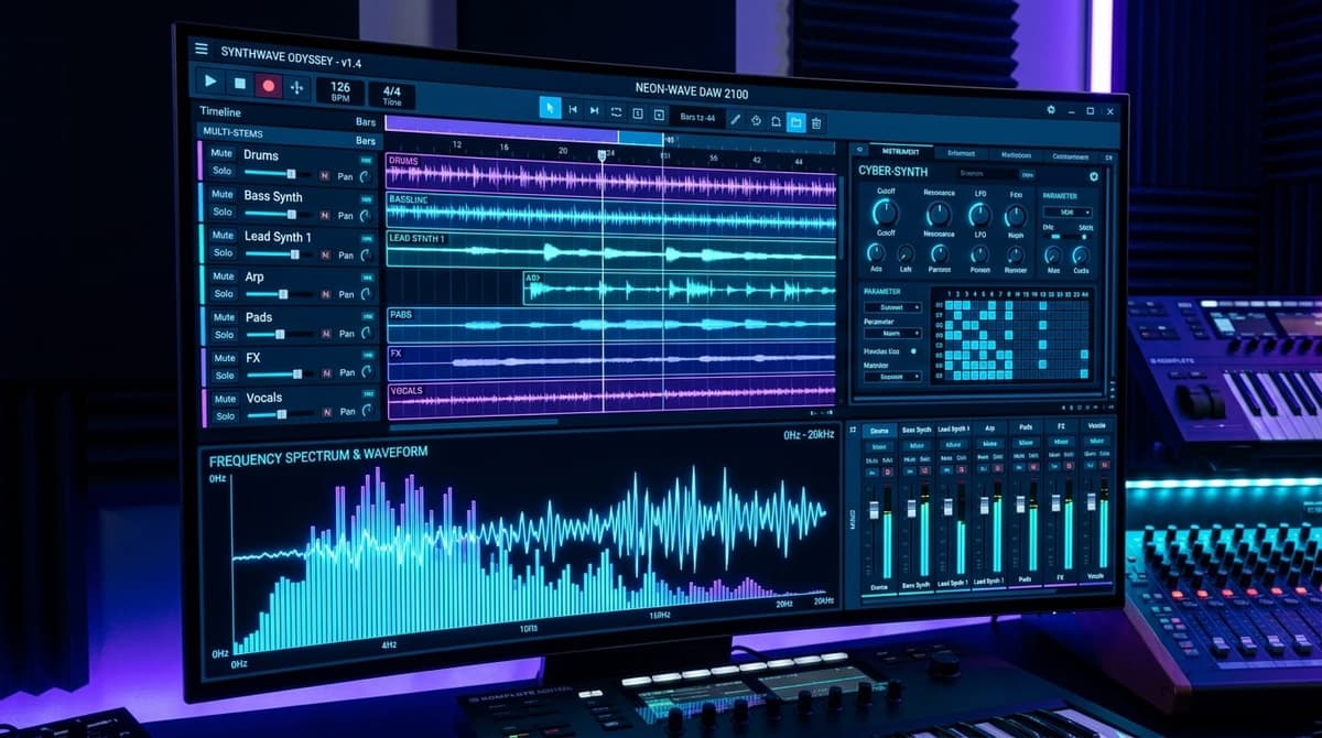 DAW Studio Interface