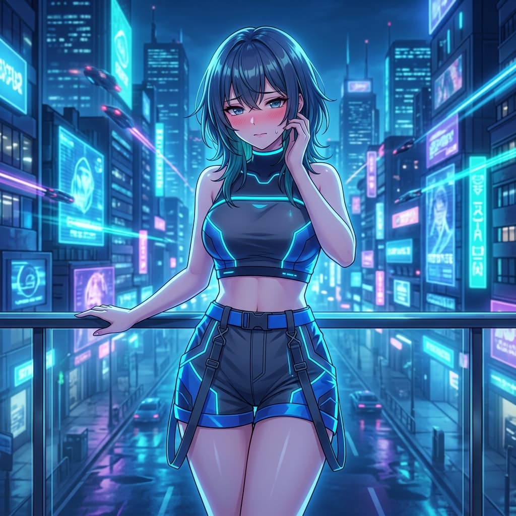 Hot Anime Waifu — AI Generated