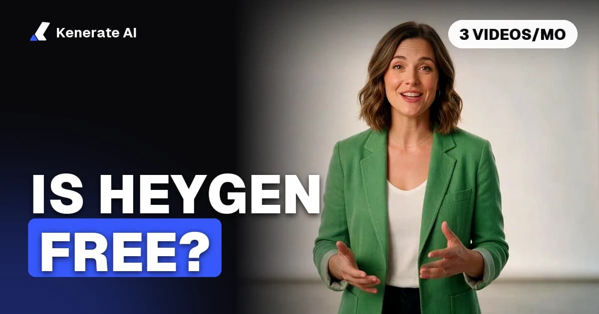 Is HeyGen Free? 3 Videos a Month, a 1-Minute Limit and a Watermark (2026)