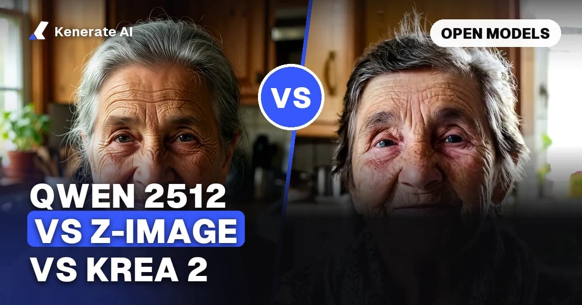 Krea 2 vs Z-Image vs Qwen Image 2512: Which Open Image Model to Use (2026)