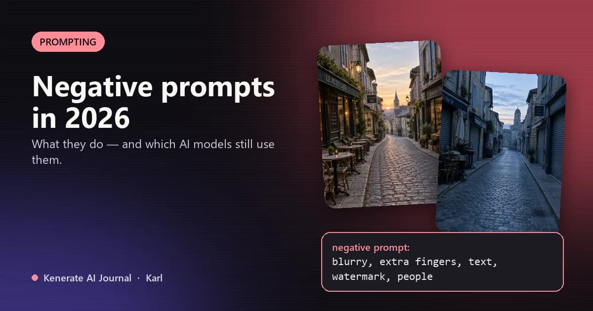 Negative Prompts in 2026: What They Do and Which AI Models Still Use Them