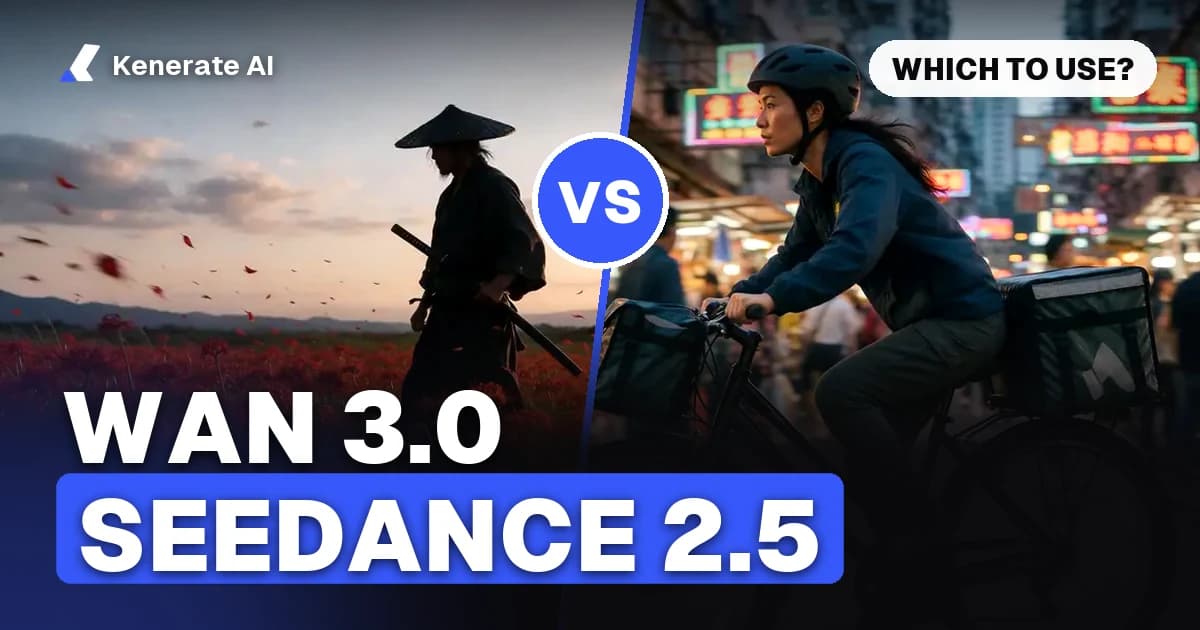 Wan 3.0 vs Seedance 2.5: Specs, Credit Cost and Which to Use (2026)