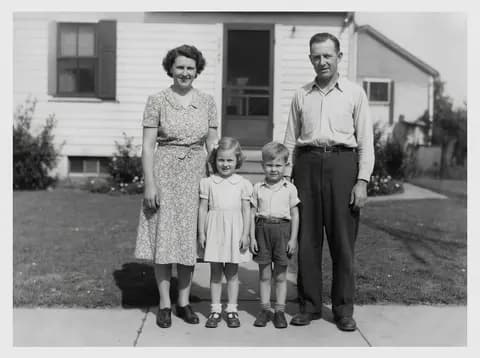 1950s family print — after Phota Enhance