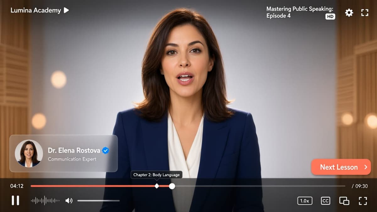 AI Talking Presenter Motion