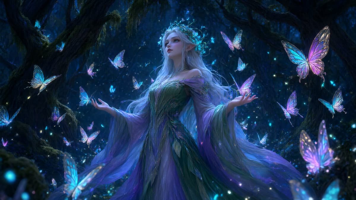 Bioluminescent Forest Fairy