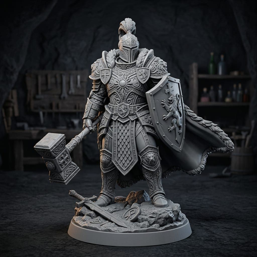 Fantasy Paladin Miniature