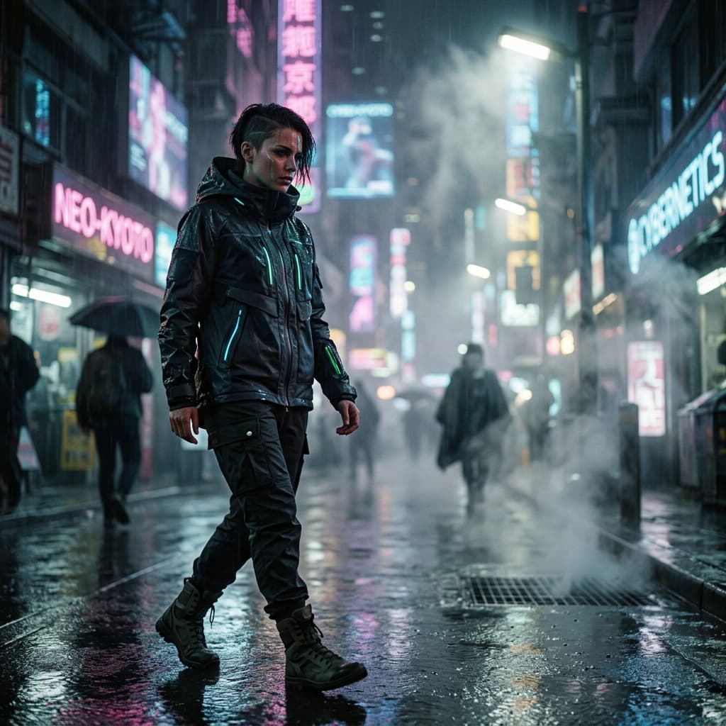Cyberpunk Cinematic Frame — AI Generated