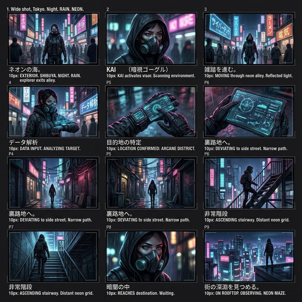 Cyberpunk Neon City 360°