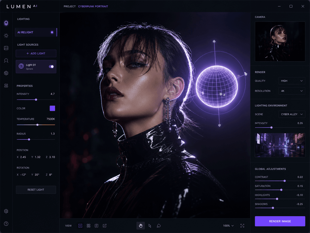 AI Studio Relighting