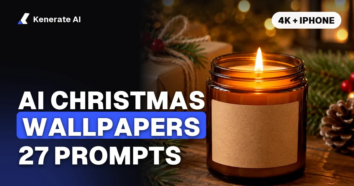 AI Christmas Wallpaper Ideas: 27 Prompts for iPhone, Desktop and 4K (2026)