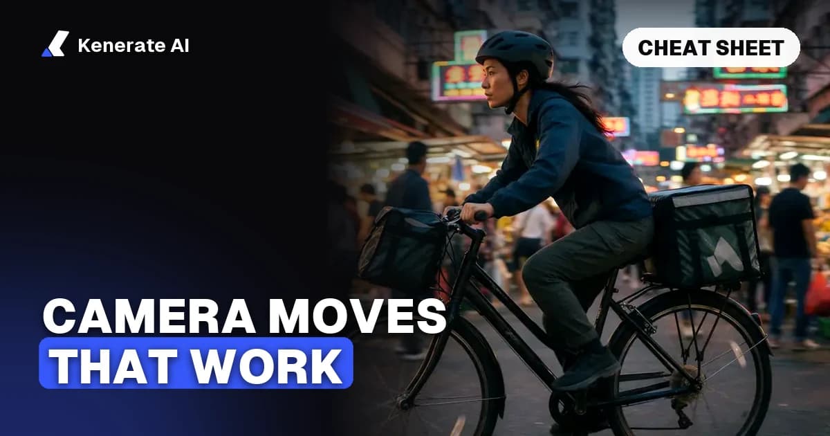 AI Video Camera Movement Prompts: 18-Move Cheat Sheet (2026)