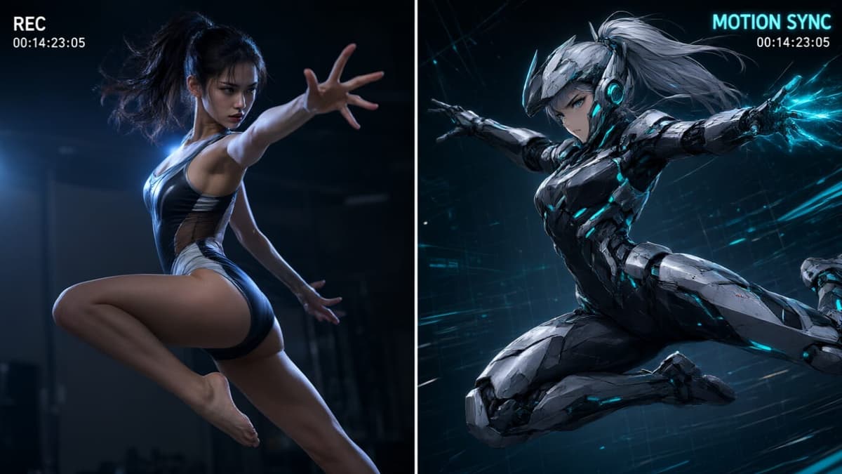 Dancer to Anime Mecha Transformation
