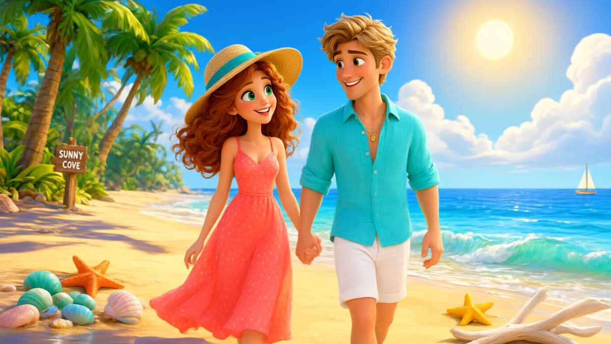 Real World Couple to 3D Pixar Animation