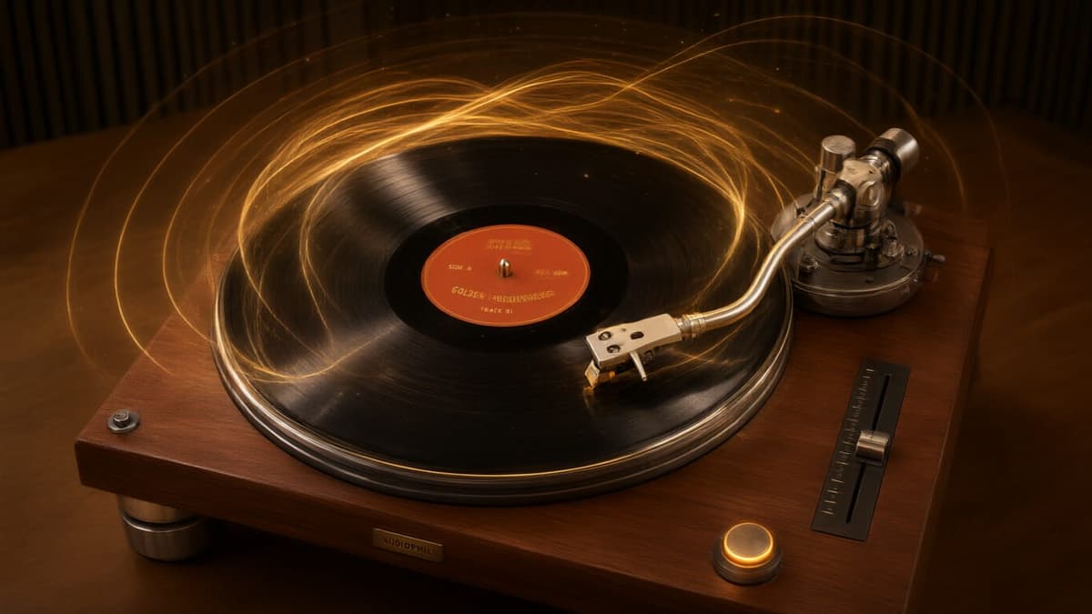 Golden Vinyl Waveforms & Analog Master