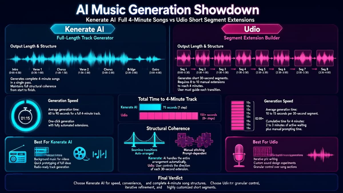 Full 4-Minute Songs vs 32s Udio Chunks