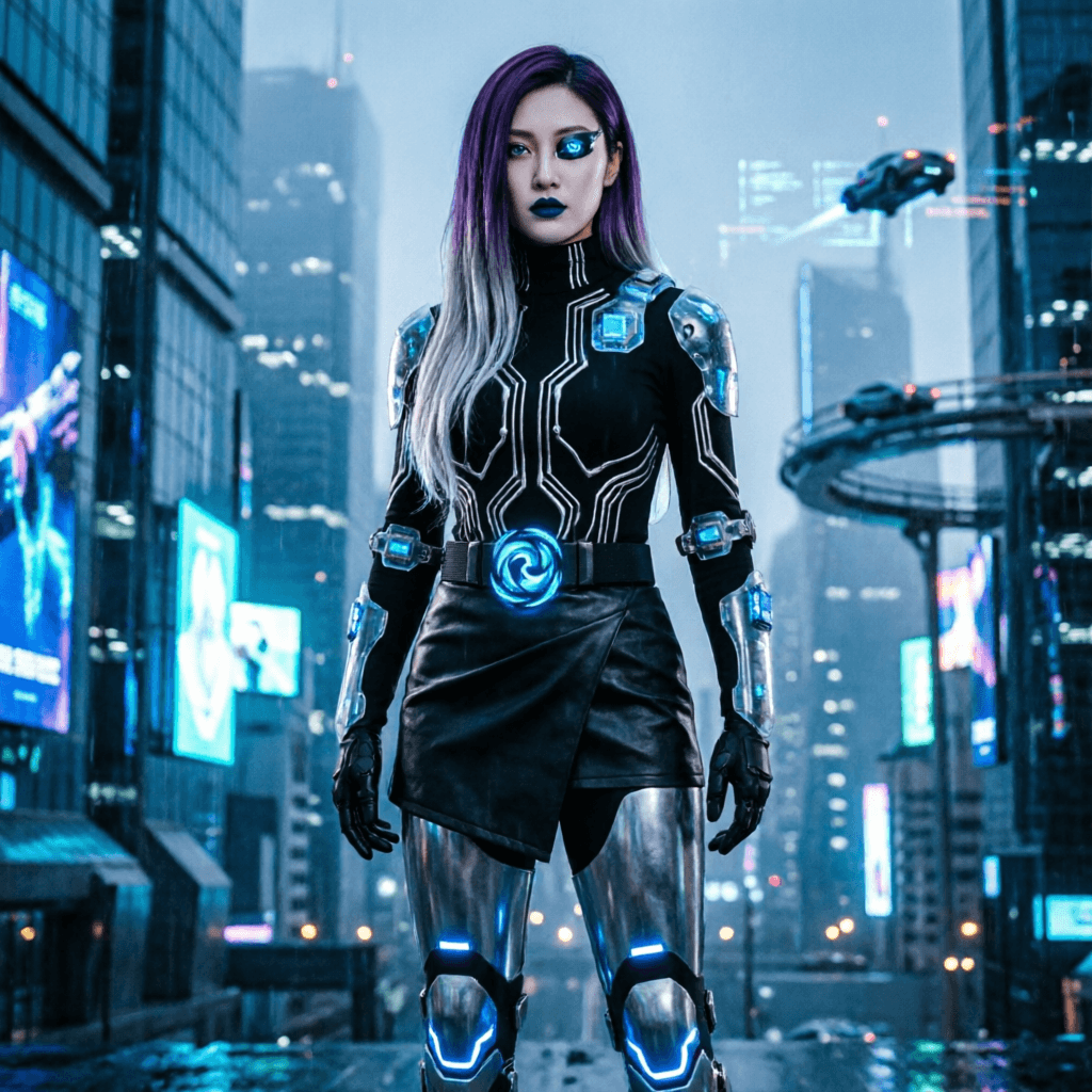 Cyberpunk Venice Fashion — AI Generated