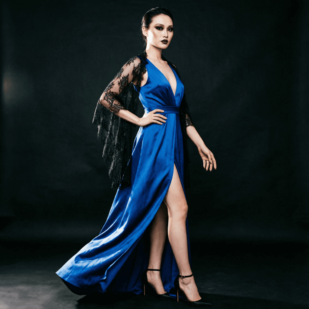 Ethereal Sapphire Gown — AI Generated