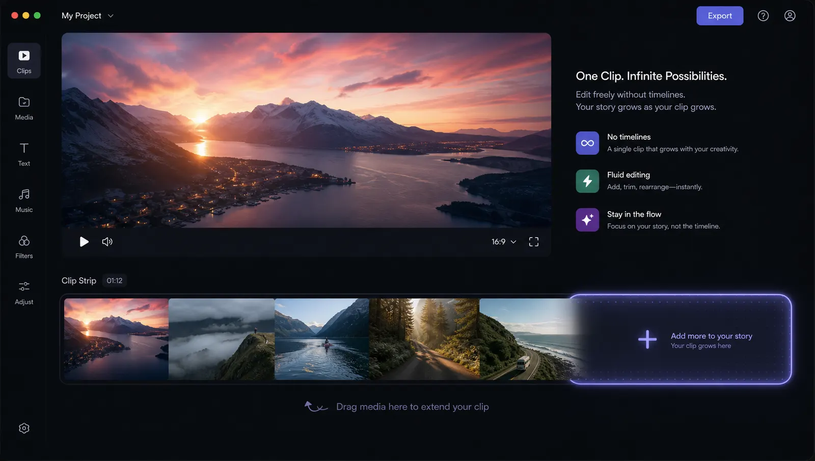 AI video extender — before and after